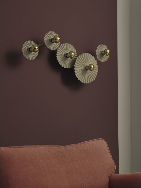 Osram - Nástěnné svítidlo PLISSEE 5xE27/15W/230V krémová