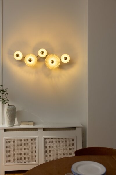 Osram - Nástěnné svítidlo PLISSEE 5xE27/15W/230V antracit