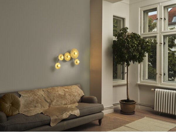 Osram - Nástěnné svítidlo PLISSEE 5xE27/15W/230V krémová