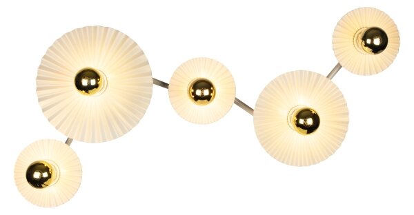 Osram - Nástěnné svítidlo PLISSEE 5xE27/15W/230V krémová