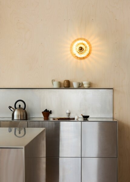 Osram - Stropní svítidlo GOLD GLASS 1xE27/12W/230V pr. 28 cm zlatá/kouřová