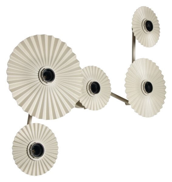 Osram - Nástěnné svítidlo PLISSEE 5xE27/15W/230V krémová