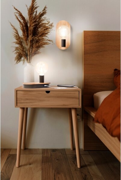 Osram - Nástěnná lampa DECOR WOOD 1xE27/8W/230V kaučukovník