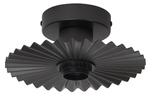 Osram - Stropní svítidlo PLISSEE 1xE27/15W/230V pr. 20 cm antracit