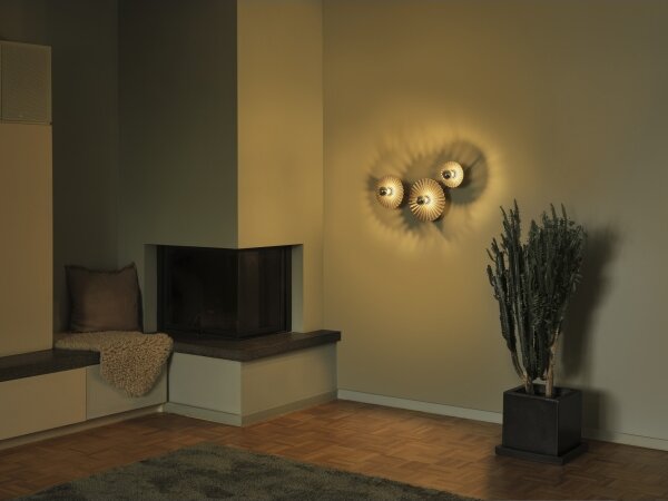 Osram - Nástěnné svítidlo PLISSEE 3xE27/15W/230V antracit