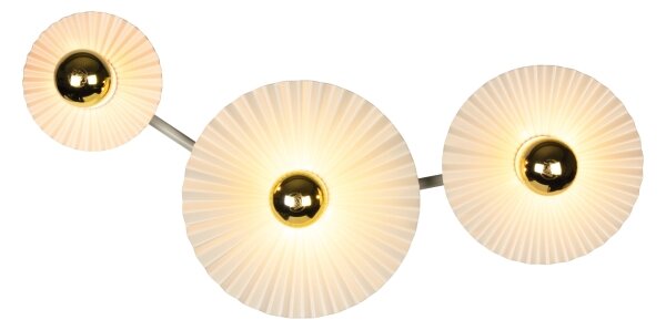 Osram - Nástěnné svítidlo PLISSEE 3xE27/15W/230V krémová