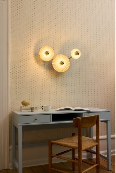 Osram - Nástěnné svítidlo PLISSEE 3xE27/15W/230V krémová