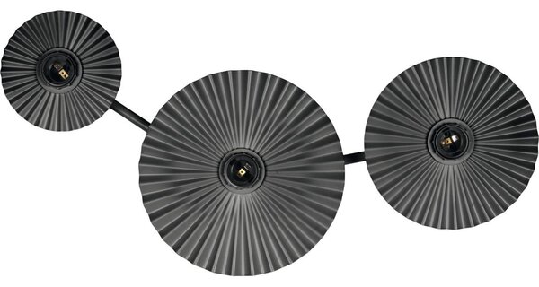 Osram - Nástěnné svítidlo PLISSEE 3xE27/15W/230V antracit