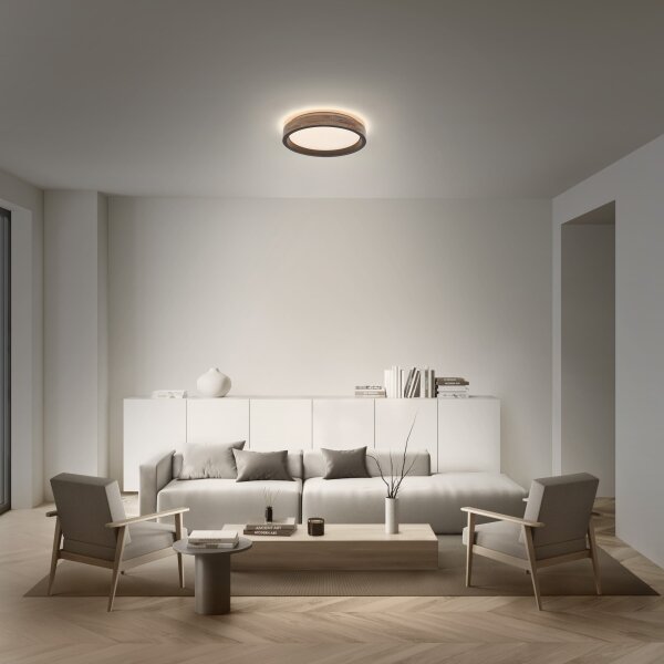 Osram -LED Stmívatelné stropní svítidlo MARIANO LED/24W/230V pr. 41 cm dub/černá