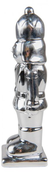 Dekorace louskáček Stříbrný 6*6*20 cm – 6x6x20 cm