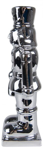 Dekorace louskáček Stříbrný 8*7*23 cm – 8x7x23 cm
