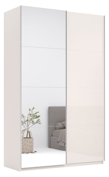 Skříň s posuvnými dveřmi Lili 1,5x2,4m (Dveře Lesklý Kašmír/Zrcadlo), série N Lily