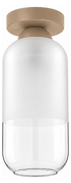 BRILAGI - LED Stropní svítidlo RETRO GLASS 1xE27/60W/230V pr. 14 cm béžová/bílá