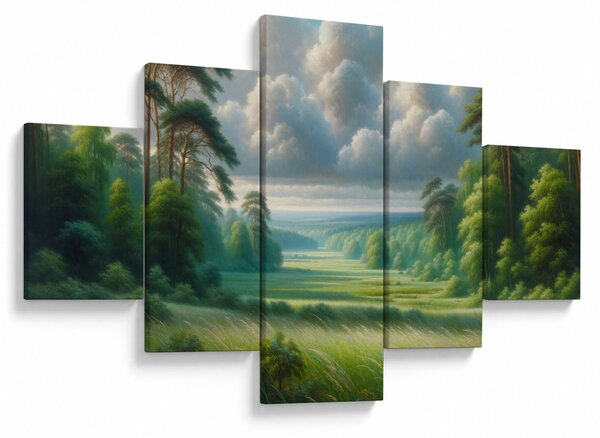 Obraz - Zelená krajina (125x70 cm)
