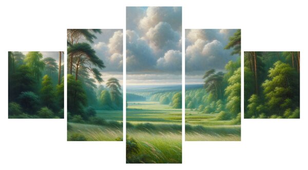 Obraz - Zelená krajina (125x70 cm)
