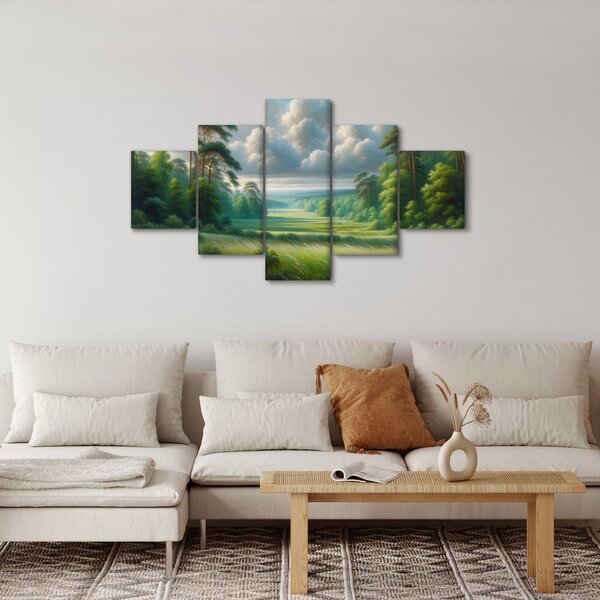 Obraz - Zelená krajina (125x70 cm)