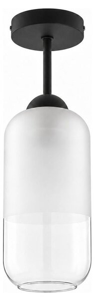 BRILAGI - LED Přisazený lustr RETRO GLASS 1xE27/60W/230V pr. 14 cm černá/bílá