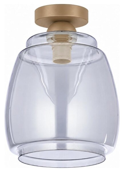 BRILAGI - LED Stropní svítidlo R GLASS 1xE27/60W/230V pr. 26 cm béžová/kouř šedá