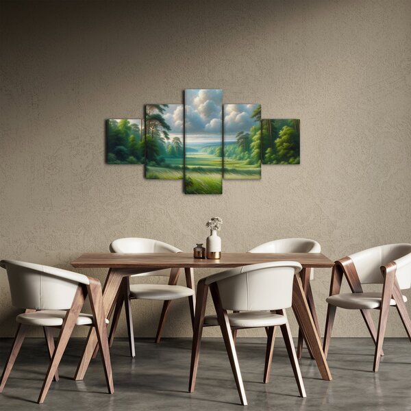 Obraz - Zelená krajina (125x70 cm)