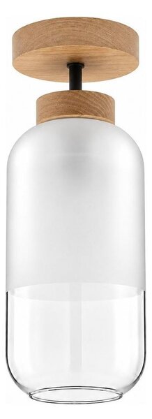 BRILAGI - LED Přisazený lustr RETRO GLASS 1xE27/60W/230V pr. 14 cm dub/bílá