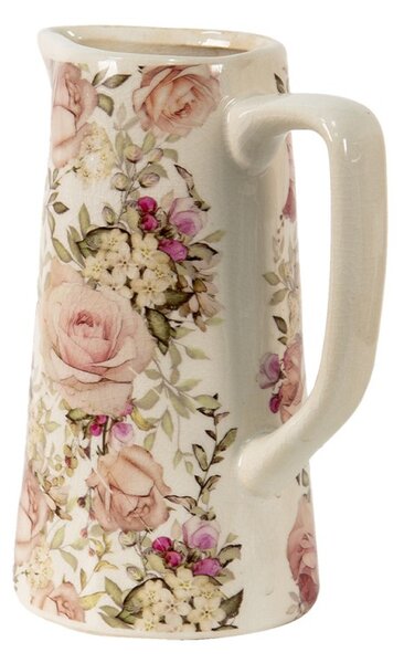 Keramický dekorační džbán s růžemi Roses I L – 2100 ml