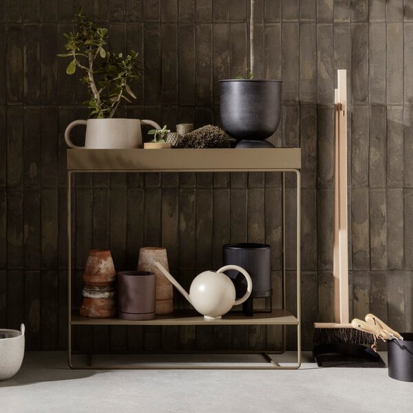 FERM LIVING Květináč Bau Pot Small, Dark Green