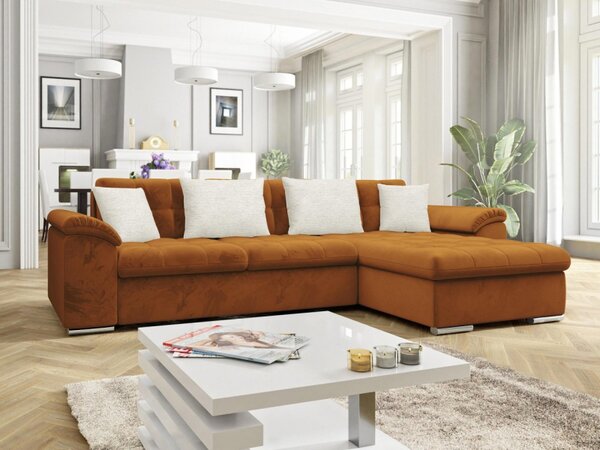 Rohová sedací souprava Dino Premium, Potah: Piano 21 + Piano 21 + Mokka 03, Strana: pravá 5903211466038