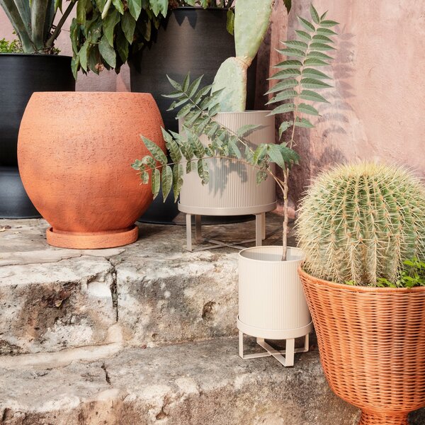 FERM LIVING Květináč Bau Pot Small, Dark Green