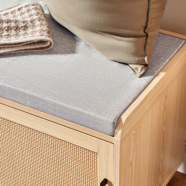 Sobuy Fsr154-N Lavice Na Boty Lavice Do Předsíně Truhla Na Boty Lavice Sedací Komodapřírodní 110 X 49 X 40 Cm