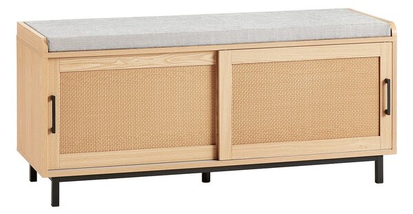 Sobuy Fsr154-N Lavice Na Boty Lavice Do Předsíně Truhla Na Boty Lavice Sedací Komodapřírodní 110 X 49 X 40 Cm