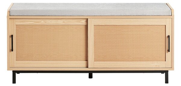 Sobuy Fsr154-N Lavice Na Boty Lavice Do Předsíně Truhla Na Boty Lavice Sedací Komodapřírodní 110 X 49 X 40 Cm