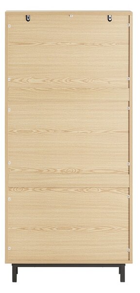 Sobuy Fsr155-N Výklopný Botník Úzký Botník Komoda Na Boty Přírodní 60 X 127 X 24 Cm