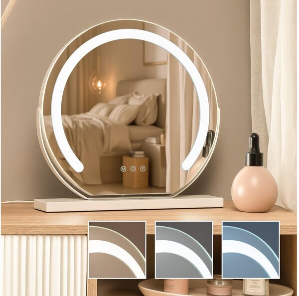 BRILAGI - LED Stmívatelné make-up zrcadlo CALIFORNIA LED/14W/230V 41x40 cm bílá