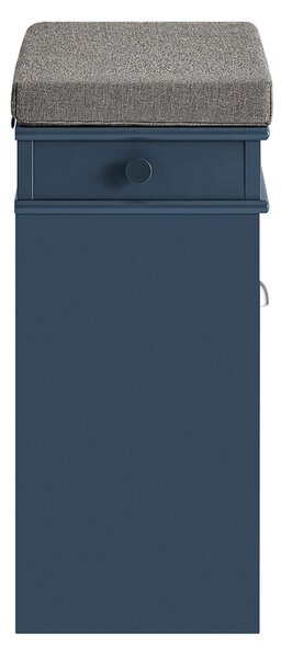Sobuy Fsr82-K-B Výklopník Na Boty Botník S Výklopem Lavice Na Boty S Polštářem Na Sezení Komoda Na Boty Lavice Modrá Wht Cca 60X52X24Cm