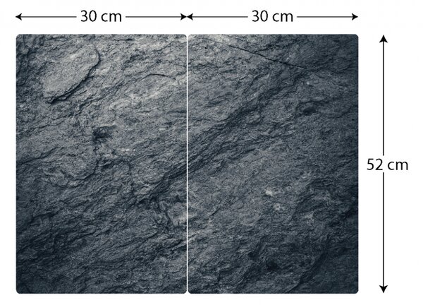Skleněná kuchyňská deska GRANIT 60x52cm - krájecí deska - ochranná deska,HC52x30_00011