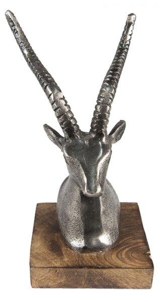 Busta stříbrného jelena – 18 cm