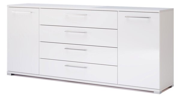 Komoda 2dv 4šu 1,9 m bílá lesk Family
