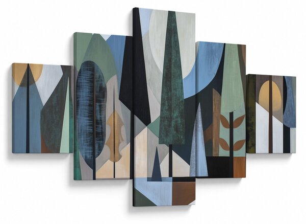 Obraz - Přírodní geometrická abstrakce II. (125x70 cm)