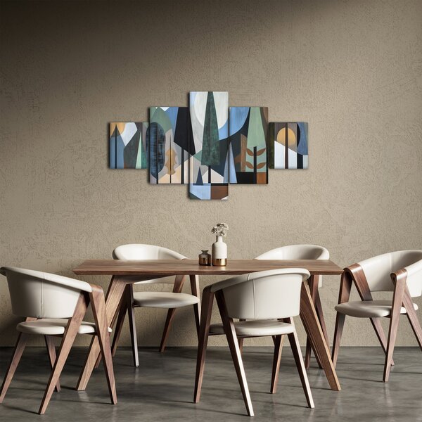 Obraz - Přírodní geometrická abstrakce II. (125x70 cm)
