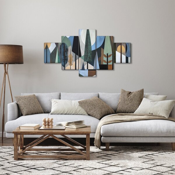 Obraz - Přírodní geometrická abstrakce II. (125x70 cm)