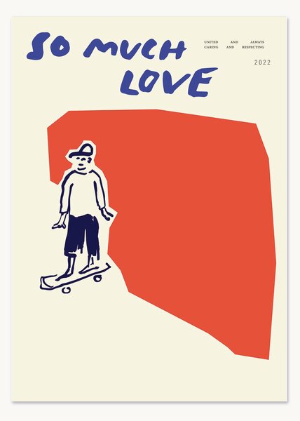 Plakát So much love Skateboard