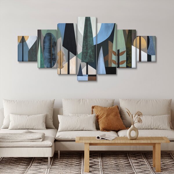 Obraz - Přírodní geometrická abstrakce II. (210x100 cm)