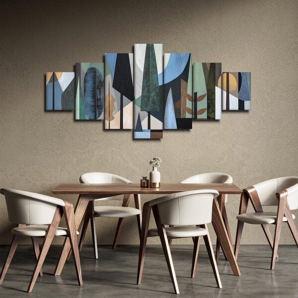 Obraz - Přírodní geometrická abstrakce II. (210x100 cm)