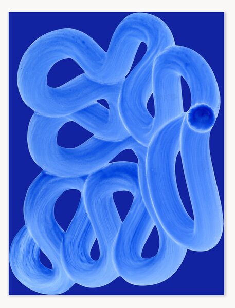 Plakát Blue Brush
