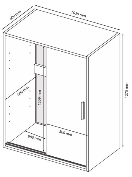 Komoda 2dv (Bílá) Case