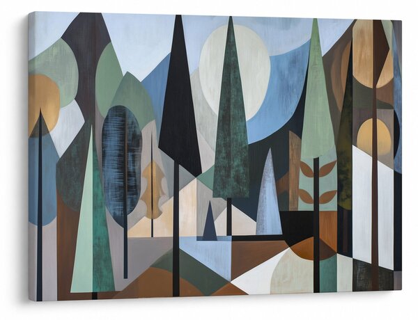 Obraz - Přírodní geometrická abstrakce II. (70x50 cm)