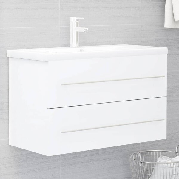 Skříňka pod umyvadlo bílá 80x38,5x48 cm kompozitní dřevo