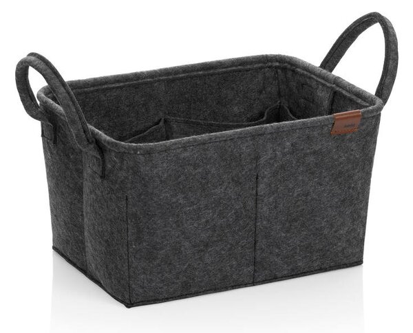 Koš Fay 35x25 cm filc tmavě šedá