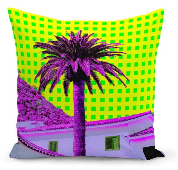 Polštář s výplní Kate Louise Neo Palm, 43 x 43 cm