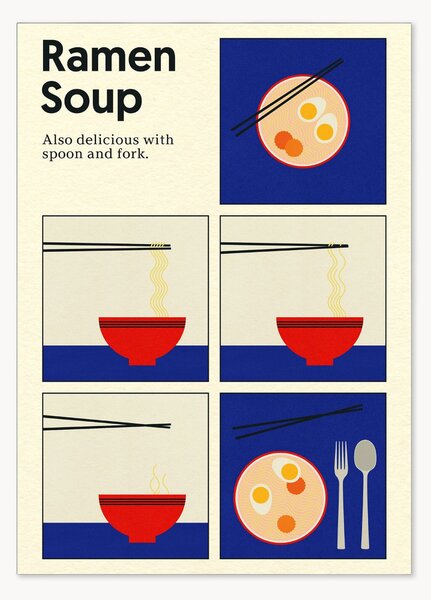 Plakát Ramen Soup